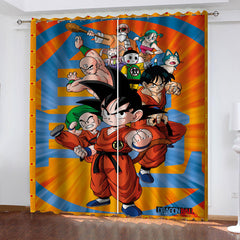 2025 NEW Dragon Ball Curtains Blackout Window Treatments Drapes for Room Decor