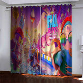 2025 NEW Fall Guys Pattern Curtains Blackout Window Drapes