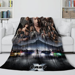 2025 NEW Fast & Furious 10 Fast X Blanket Flannel Fleece Throw Room Decoration
