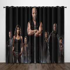 2025 NEW Fast & Furious 10 Fast X Curtains Pattern Blackout Window Drapes