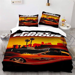 2025 NEW Fast & Furious Cosplay Bedding Set Quilt Covers Room Decoration