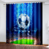 2025 NEW Football Soccer Curtains Blackout Window Drapes