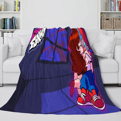 2026 NEW Friday Night Funkin Cosplay Flannel Blanket Warm Throw Bed Blankets
