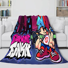 2026 NEW Friday Night Funkin Cosplay Flannel Blanket Warm Throw Bed Blankets