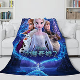 2025 NEW Frozen 2 Anna Elsa Flannel Fleece Throw Cosplay Blanket