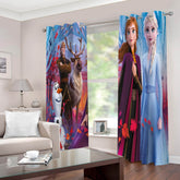 2026 NEW Frozen Elsa Anna Curtains Blackout Window Drapes for Room Decoration