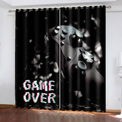 2025 NEW Game Controller Gamepad Curtains Blackout Window Treatments Drapes