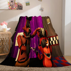 2025 NEW Game Five Nights at Freddy's Cosplay Blanket Flannel Caroset Throw