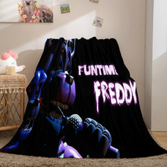 2025 NEW Game Five Nights at Freddy's Flannel Caroset Throw Cosplay Blanket