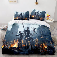 2026 NEW Game NieR Automata Cosplay Bedding Set Quilt Covers Without Filler
