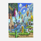 2025 NEW Game Super Mario Blanket Flannel Throw Room Decoration