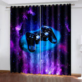 2025 NEW Gamepad Curtains Game Joystick Blackout Window Treatments Drapes Decor