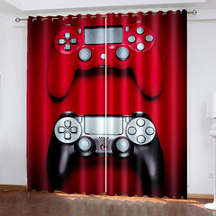 2025 NEW Gamepad Curtains Game Joystick Blackout Window Treatments Drapes Decor