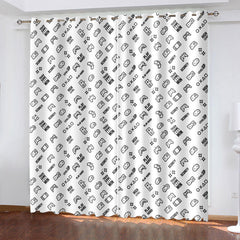 2025 NEW Gamepad Curtains Game Joystick Blackout Window Treatments Drapes
