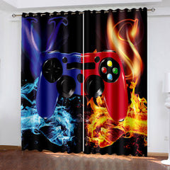 2025 NEW Gamepad Curtains Game Joystick Blackout Window Treatments Drapes