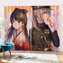 2025 NEW Girls Frontline Curtains Blackout Window Drapes for Room Decoration