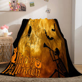 2025 NEW Halloween Flannel Caroset Throw Cosplay Blanket