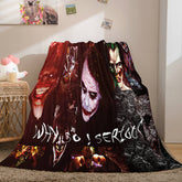 2025 NEW Halloween Horror Theme Flannel Fleece Throw Cosplay Blanket Sets