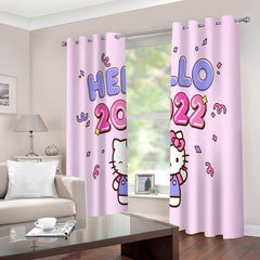 2025 NEW Hello Kitty 2022 Curtains Blackout Window Drapes for Room Decoration