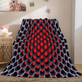 2025 NEW Honeycomb Shape Flannel Fleece Throw Blanket