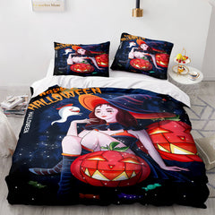 2025 NEW Horror Halloween Decor Bedding Sets Quilt Covers Room Decoration