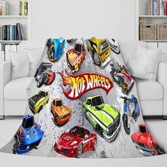 2025 NEW Hot Wheels Blanket Flannel Fleece Blanket Quilt Throw Cosplay Bedding