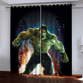 2025 NEW Superhero Hulk Pattern Curtains Blackout Window Drapes