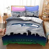 Seattle Seahawk Football League Duvet Cover Quilt Cover Pillowcase Bedding Set