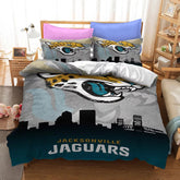 Jacksonville Jaguars Football Leauge Duvet Cover Quilt Cover Pillowcase Bedding Set Bedroom Decor
