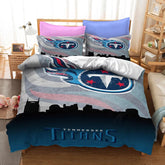 Tennessee Football Titans Duvet Cover Quilt Cover Pillowcase Bedding Set Bed Linen Home Bedroom Decor