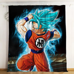 Dragon Ball Z Son Goku Blackout Curtains Drapes For Window Treatment