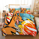 Pokemon Pikachu Charizard Duvet Cover Quilt Cover Pillowcase Bedding Set Bedroom Decor