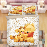 Winnie the Pooh Duvet Cover Quilt Case Pillowcase Bedding Set