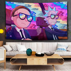 Rick and Morty Wall Decor Hanging Tapestry Home Bedroom Living Room Decoration