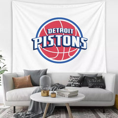 Basketball Detroit Pistons Basketball #76 Wall Decor Hanging Tapestry Bedspread Home Bedroom Living Room Decorations