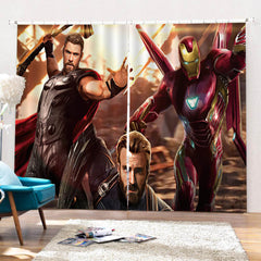 2025 NEW Iron Man Curtains Cosplay Blackout Window Drapes for Room Decoration