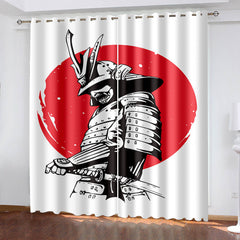2024 NEW Japan Bushido Curtains Blackout Window Treatments Drapes for Room Decor
