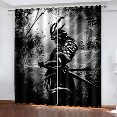 2024 NEW Japan Bushido Curtains Blackout Window Treatments Drapes for Room Decor
