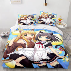 2026 NEW Japan Maid Cute Loli Cosplay Bedding Set Quilt Covers Without Filler