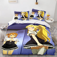 2026 NEW Japan Maid Cute Loli Cosplay Bedding Set Quilt Covers Without Filler