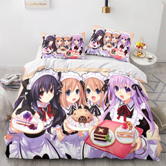 2026 NEW Japan Sexy Lady Maid Cosplay Bedding Set Quilt Covers Without Filler