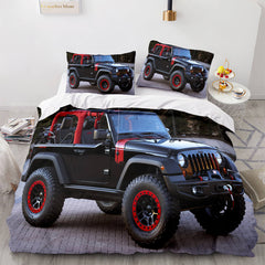 2026 NEW Jeep 4X4 Vehicle Off-Road Adventure Car Bedding Set Quilt Cover