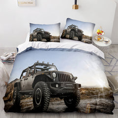 2026 NEW Jeep 4X4 Vehicle Off-Road Adventure Car Bedding Set Quilt Cover