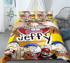 Jeffy #1 Duvet Cover Quilt Cover Pillowcase Bedding Set Bed Linen Home Decor