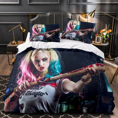 2026 NEW Joker Suicide Squad Harley Quinn Bedding Set Quilt Duvet Cover Sets