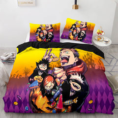 2026 NEW Jujutsu Kaisen Cosplay Bedding Sets Soft Quilt Covers Without Filler