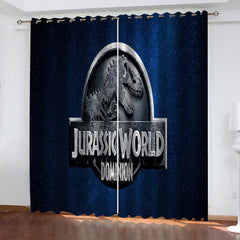 2025 NEW Jurassic World Dominion Curtains Cosplay Blackout Window Drapes