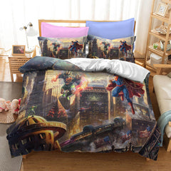 2026 NEW Justice League Batman Superman Bedding Set Quilt Cover Without Filler