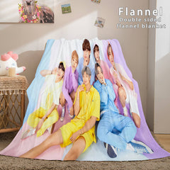 2025 NEW Kpop BTS Butter Bangtan Boys Cosplay Flannel Blanket Bedding Sets