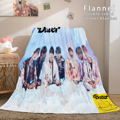 2025 NEW Kpop BTS Butter Bangtan Boys Cosplay Flannel Blanket Bedding Sets
